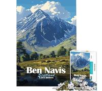 1000 Piece Adult Puzzles Ben Nevis Mountain Landscape Help The Brain Exercise Home Decoration Educational Toy for And from 14 Years And over (50x75cm)