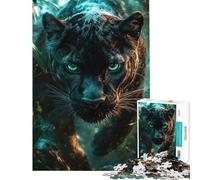 1000 Piece Adult Puzzles Black Panther Close-Up Help The Brain Exercise Home Decoration Educational Toy for And from 14 Years And over (38x52cm)