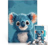1000 Piece Adult Puzzles Blue Koala Joy Made of wood for and from 14 years and over Assembling the model Gift Toys 。size：50x75cm/19.68x29.52inch