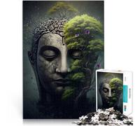 1000 Piece Adult Puzzles Buddha in nature Stress Reliever Difficult Challenge 38x52cm is ideal as gifts for the whole family for and Age 14