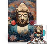 1000 Piece Adult Puzzles Buddha - Inner Peace Portrait Made of cardboard for and from 14 years and over Each piece is unique - Fun and challenging game for the whole ideas。size：26x38cm