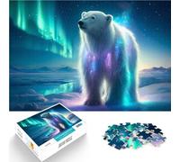 1000 Piece Adult Puzzles Celestial Polar Bear Lernspiel-Herausforderungsspielzeug Tolles Geschenk für Spiele75x50cm