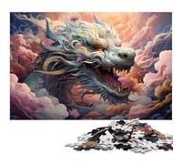 1000 Piece Adult Puzzles Chinese Dragon in The Sky for Jigsaw Puzzle A Work of Art for And Teenager Age 14 Years Up 1000 PCS(75x50cm)
