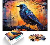 1000 Piece Adult Puzzles Colorful crow painting art Puzzle Educational Games 26x38cm Birthday Present Gifts Wall Art for 14 year olds