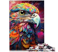 1000 Piece Adult Puzzles Colorful Eagle Brain Teaser Game 26x38cm Every Piece is Unique - Challenging Family Fun Game for 14 year olds