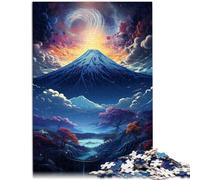 1000 Piece Adult Puzzles Colorful Mount Fuji Puzzle Educational Games 26x38cm Artists Collection Fine Art for and teenager Age 14 Years Up