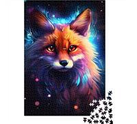 1000 Piece Adult Puzzles Cosmic Fox Brain Teaser Game 26x38cm for is ideal as a gift for the whole family for Teens Age 14 Years Up