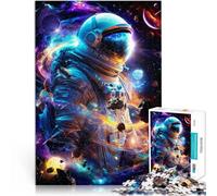 1000 Piece Adult Puzzles Cosmic Spaceman Spielzeug Lernspiele Stressabbau eignet sich ideal als Geschenk für die ganze Familie38x26cm