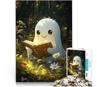 1000 Piece Adult Puzzles Cute Ghost Reading Geschenke zum Suchbegriff: "Herausfordernde Spiele" Für Paare geeignet75x50cm