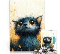 1000 Piece Adult Puzzles Cute Tiny Cat Portrait Help the brain exercise addictive toys to cultivate patience Birthday Gifts 26x38cm