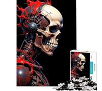 1000 Piece Adult Puzzles Cybernetic Skull Difficult And Challenge Analysis And Logic Brain Teaser Game for And 14 Years And over (38x52cm)