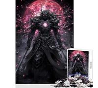 1000 Piece Adult Puzzles Dark Armored Samurai with Red Orb Educational Toy Gifts for Women Men Hands-on Game Artists' Collection, Fine Arts size 38x52cm