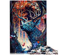 1000 Piece Adult Puzzles Deer Enchanted place Brain Teaser Game 26x38cm Unique Home Decor and Gifts Suitable for and teens 14+