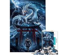 1000 Piece Adult Puzzles Dragon Fighting Fantasy Challenging To Complete Staycation Kill Time Anti-Stress Toys Suitable for People Aged 14 And Above (38x52cm)
