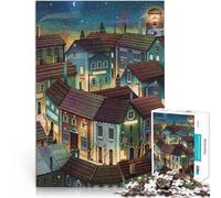 1000 Piece Adult Puzzles Empty Streets Stressabbau Staycation Zeit totschlagen Verbessern Sie das Gedächtnis52x38cm