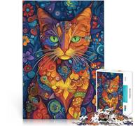 1000 Piece Adult Puzzles Enchanting Cat World Educational Toys 38x52cm for is ideal as a gift for the whole family for and 14 Years old