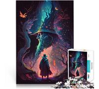 1000 Piece Adult Puzzles Exploring a surreal forest Spielzeug Lernspiele Stressabbau mit passendem Poster und Quizblatt75x50cm