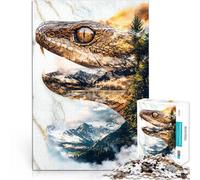 1000 Piece Adult Puzzles Fangs of the Wild Spielzeug für die ganze Familie Wanddekoration Einzigartige Geburtstags- und Weihnachtsgeschenke38x26cm