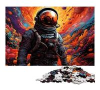 1000 Piece Adult Puzzles Fantasy Colorful Astronaut for Jigsaw Puzzle A Work of Art for And Teenager Age 14 Years Up 1000 PCS(38x26cm)