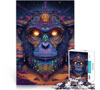 1000 Piece Adult Puzzles Fantasy Monkey Art Familienspiel zum Stressabbau, schwierige Herausforderung Eltern-Kind-Interaktion38x26cm
