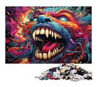 1000 Piece Adult Puzzles Fantasy Monster for Jigsaw Puzzle A Work of Art for And Teenager Age 14 Years Up 1000 PCS(38x26cm)