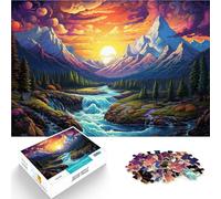 1000 Piece Adult Puzzles Fantasy mountain scenery Interesting Stress Reduction Jigsaw Puzzles 26x38cm Enhance love between couples