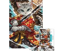 1000 Piece Adult Puzzles Feline Warrior's Dance Help The Brain Exercise Home Decoration Educational Toy for And from 14 Years And over (50x75cm)