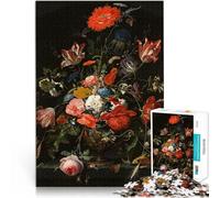 1000 Piece Adult Puzzles Flowers in a Metal Vase.jp Trainieren Sie Ihr Gehirn und Ihre Hände Perfekte Dekoration52x38cm