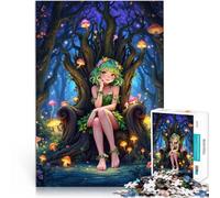 1000 Piece Adult Puzzles Forest Nymph Throne Lernspiel-Herausforderungsspielzeug mit passendem Poster und Quizblatt75x50cm