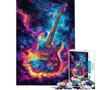 1000 Piece Adult Puzzles Galactic Guitar Glow for Educational Game Challenge Toy Fun Games But Fun And Humorous Gifts For Birthdays (size 38x26cm)