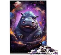 1000 Piece Adult Puzzles Galaxies Hippos Interesting Stress Reduction Jigsaw Puzzles 26x38cm gifts for friends and family