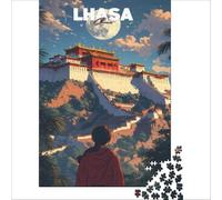 1000 Piece Adult Puzzles Golden Potala Palace Lhasa | Perfect decoration Every Piece is Unique Improving love between couples 50x75cm