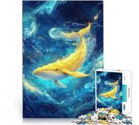 1000 Piece Adult Puzzles Golden Whale of the Abyss Brain intelligence challenge addictive toys 26x38cm Great gifts and toys for ages 14+