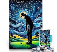 1000 Piece Adult Puzzles Golf Starry Night für Lernspiel-Herausforderungsspielzeug einzigartiges Herausforderungsspiel50x70cm