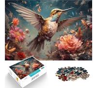 1000 Piece Adult Puzzles Hummingbird in the Garden lustige Spiele für die ganze Familie Ein Kunstwerk38x26cm