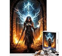 1000 Piece Adult Puzzles Huntress in The Tunnel Practical Game Analysis And Logic Anti-Stress Toys Suitable for Desktop Decoration (38X26CM)
