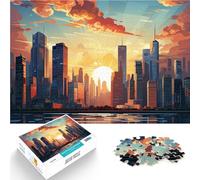 1000 Piece Adult Puzzles Modern City Skyline Brain intelligence challenge addictive toys 50x75cm great gift for Age 14