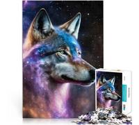 1000 Piece Adult Puzzles Mystical Nebula Wolf lustige Spiele für die ganze Familie Lernspiel für Geburtstag, Weihnachten38x26cm