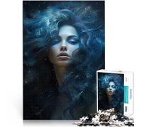 1000 Piece Adult Puzzles Mystical Woman with Stardust pädagogische Herausforderung Verbessern Sie das Gedächtnis38x26cm