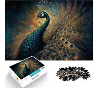 1000 Piece Adult Puzzles Peacock Made of cardboard,for age 14 years and over Challenging Game It is ideal as a gift for the whole family。size:26x38cm/10.24x14.96inch
