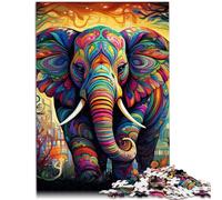 1000 Piece Adult Puzzles psychedelic elephant Puzzle Educational Games 26x38cm deal as gifts for the whole family for teenager Age 14+