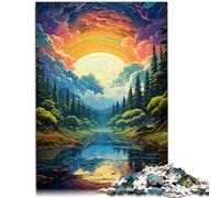 1000 Piece Adult Puzzles rainbow dream Brain Teaser Game 26x38cm Help the brain exercise addictive toys to cultivate patience