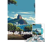 1000 Piece Adult Puzzles Rio De Janeiro Landscape Help The Brain Exercise Home Decoration Educational Toy for And from 14 Years And over (38x52cm)