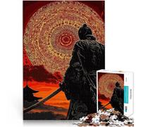 1000 Piece Adult Puzzles Samurai and the Celestial Orb Made of wood for and from 14 years and over Anti-stress family game difficult challenge Gifts Ideas。size:50x75cm/19.68x29.52inch
