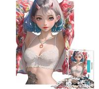 1000 Piece Adult Puzzles Samurai Oni Girl Help The Brain Exercise Home Decoration Educational Toy for And from 14 Years And over (50x75cm)