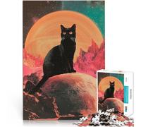 1000 Piece Adult Puzzles Saturn cats Familienspiel zum Stressabbau, schwierige Herausforderung Perfekte Dekoration75x50cm
