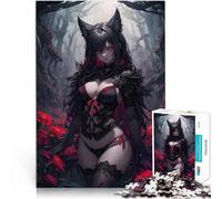 1000 Piece Adult Puzzles Sexy Demon Gothic Girl Lernspielzeug für die ganze Familie Geburtstagsgeschenk, Geschenke38x26cm