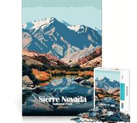 1000 Piece Adult Puzzles Sierra Nevada National Park, Spain Fine Edge Craft Cognitive Game Toy Relax Game Play Christmas Wall Art(38x26cm)