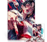1000 Piece Adult Puzzles Snake Anime Girl Help the brain exercise addictive toys to cultivate patience gifts for friends and family 26x38cm