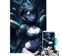 1000 Piece Adult Puzzles Snake Reptile Anime Lady Help The Brain Exercise Home Decoration Educational Toy for And from 14 Years And over (38x52cm)